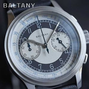 Baltany Tuxedo Time Vintage Watch VK64 39 mm wijzerplaat roestvrijstalen leren band is een eerbetoon aan vintage dress quartz herenhorloge J240131