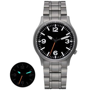 Otros relojes BERNY Reloj de titanio para hombre Reloj deportivo ligero de cuarzo Pulsera de titanio Cristal de zafiro Luminiscente Reloj resistente al agua 5 ATM J240226