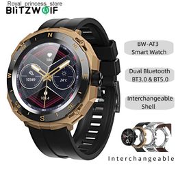 Andere horloges BlitzWolf BW-AT3 390 * 390px high-definition scherm met dubbele Bluetooth hartslag- en bloeddruk SpO2-monitorintelligentie Q240301
