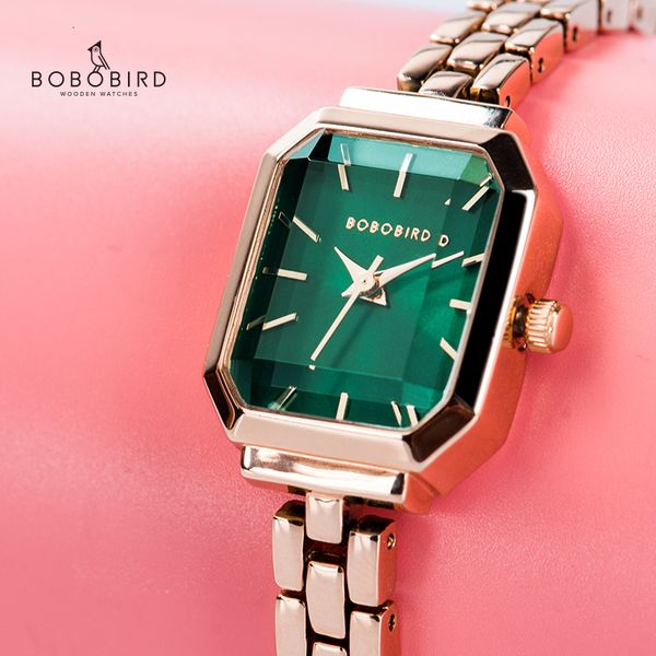 Autres montres Bobo Bird Japan Quartz Movement Watche Luxury Brand Bracelet en acier inoxydable Montres Dames Robe Reloj Mujer 230811