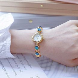 Autres montres BS petit cadran montre femmes bijoux dame poignet quartz étanche doré marque de luxe 2023 Relogio Feminin 231214