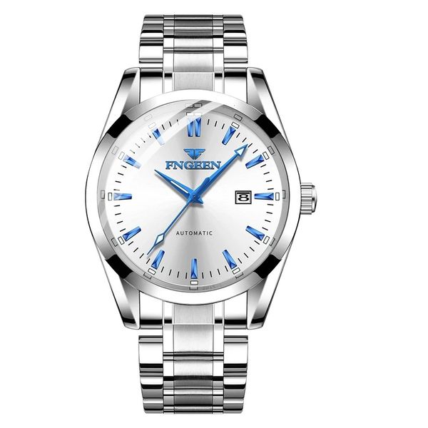 Otros relojes Hombres de negocios Top Brand Luxury Mecánico Automático Militar Inoxidable Impermeable Luminoso Reloj de pulsera FNGEEN 6612 231219