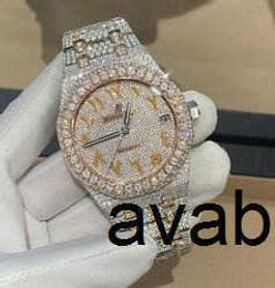 Andere horloges Cashjin Hiphop Watch Custom Mens Women Watches Diamond Iced Out Luxury Fashion Bling Dial Bezel Band VVS Moissanit Watch MSUQ000