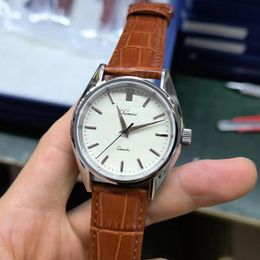 Andere horloges Chameri heren dress horloge VH31 quartz uurwerk saffier 40 mm roestvrij stalen leren band luxe zaken heren klok 230725