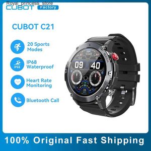 Andere horloges CUBOT C21 Intelligent 1,32-inch scherm 300mAh Batterij Bluetooth Bellen IP68 Waterdicht 20 Sportmodus Fitness Tracker Intelligent Q240301