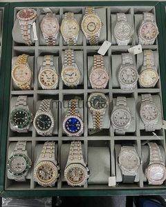 Andere horloges D26 Luxe herenhorloges 4130 bewegingshorloges voor heren 3255 montre de luxe Mosang stone iced Moissanite horloge Diamond horloges polshorloge Mech J230606