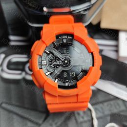 Andere horloges Designer Men Sports Watch 110 Series Shock Watches Multifunction World Time Water Proof Electronics Clock J230413
