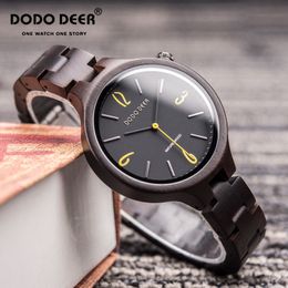 Andere horloges Dodo Deer Wood For Women Fashion Casual Slim Ladies PolsWatch Lady Unieke Gift Reloj Mujer Drop 230811