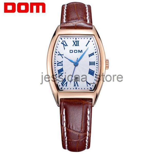 Otros relojes DOM Genuine Watch Brand Luxury Women Watches DOM G-1012 Business Rose Gold SCEARDO INOXIDERO CALENDARIO DE CALENDARIO DE CALENDARIO J231221