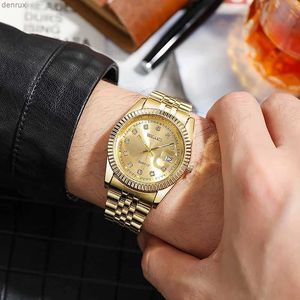 Autres montres DropShipping 2020 Produit le mieux vendu All Steel Mens Quartz Watch Luxury Brand Top Quality Quality Zegarek Meski Rel Gios masculinol240403