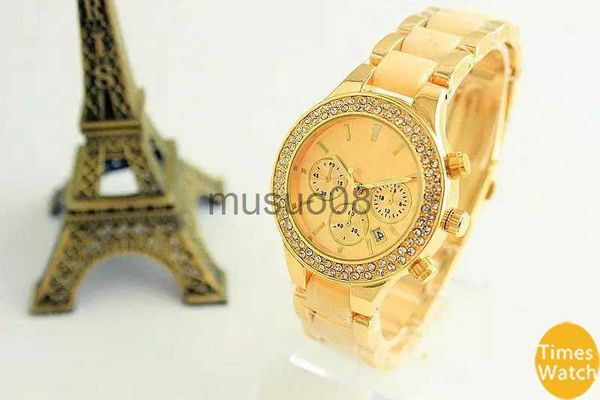 Autres montres Célèbre M marque femme mode montre-bracelet en acier inoxydable femmes or quartz Japon mouvement Meilleur cadeau wacthes J230606