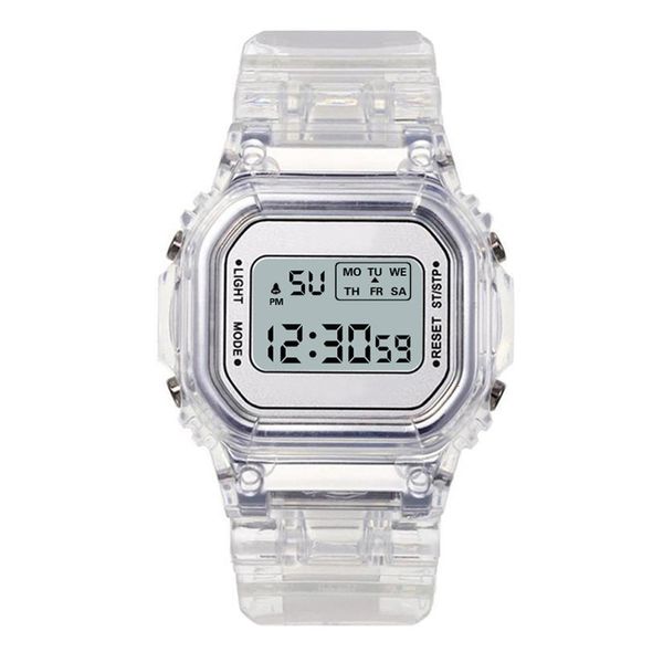 Autres montres Mode Hommes Femmes Montres Or Casual Transparent Numérique Sport Montre Amant Cadeau Horloge Enfants Enfant Montre-Bracelet Femme Horloge 230904