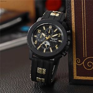 Otros relojes Modion Mens Quartz Watch Gift Slicone Band Sports Sports Mens Watch Hot Selling Casual Watchl240403