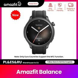 Andere horloges Wereldwijd Nieuw Amazfit Balance Smart 1,5-inch HD AMOLED-display Dual Band GPS Bluetooth Telefoongesprek Alexa Ingebouwde intelligentie Q240301