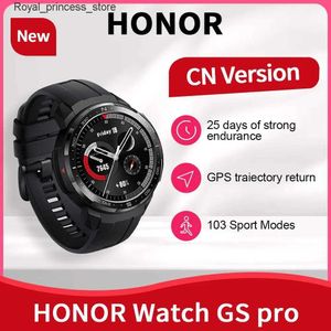 Autres montres Honor Smart GS Pro 103 Mode Sport 5ATM Écran de 1,39 pouces Surveillance de la fréquence cardiaque GPS Appel Bluetooth intelligent Q240301