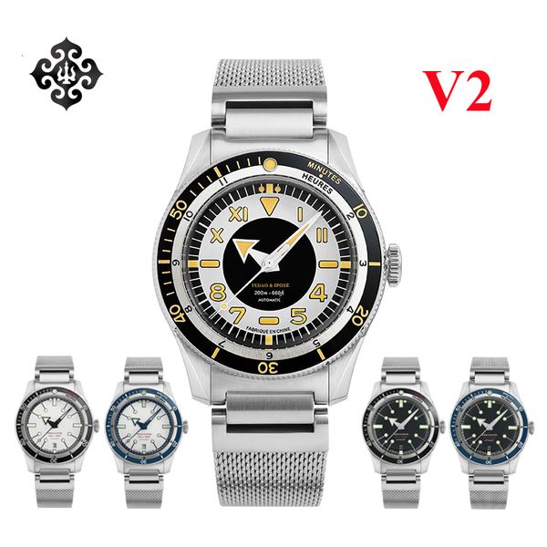 Autres Montres IPOSE IX DAO 5303 Montre Pour Homme PT5000 Mouvement Automatique Mécanique GMT Sport Rétro Plongée Tenue Décontractée 200m Montres Étanches 230523