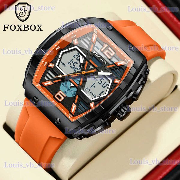 Otros relojes LIGE Moda Hombres es Top Marca de lujo Hombre Militar Deportes Cuarzo Muñeca Gel de sílice LED Reloj digital Relogio masculino T231206