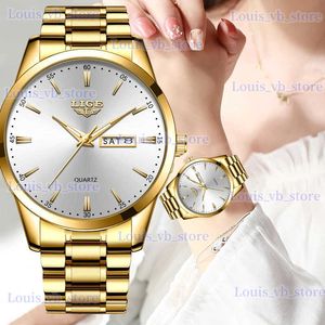 Autres montres LIGE Womans esTop marque de luxe en acier inoxydable dames Quartz poignet étanche tenue décontractée femmes horloge Reloj Mujer T240329