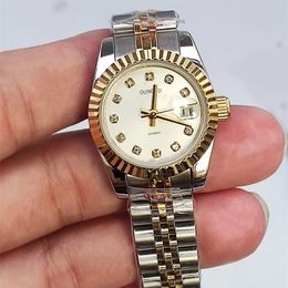 Autres montres Marque de luxe 2023 26MM automatique miyota 6t51 mouvement cadran beige 904L bracelet en acier inoxydable casual femmes montre 230714