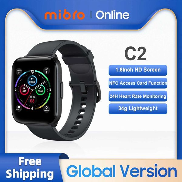 Otros relojes Mibro C2 Smartwatch Versión global 1.69 pulgadas Pantalla HD Deportes Monitor de ritmo cardíaco Impermeable Hombres Mujeres Reloj inteligente 240125