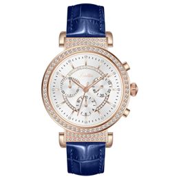 Andere horloges Multifunctioneel dameshorloge Luxe merk Vrouw Handklok Charm Mode Polshorloge Waterdicht Chronograaf 231118