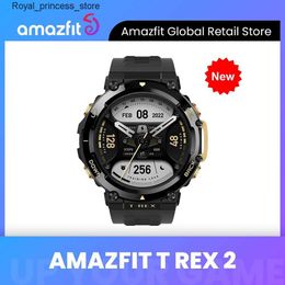 Andere horloges Nieuw Amazfit T-Rex 2 Outdoor GPS Intelligente T-Rex 2 Dual Frequency Routing Import 150+Ingebouwde sportmodus Intelligent Android iOS Q240301