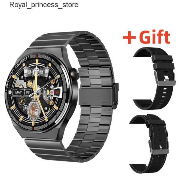 Autres montres Nouveau H4 MAX Smart Men 1,45 pouces Appel Bluetooth Paiement hors ligne NFC Message Rappel Musique Sports Multifonctionnel Intelligent Q240301