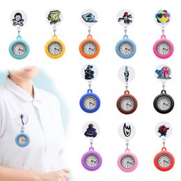 Andere horloges Nieuw product Buckle 1 Clip Pocket Dames Nurse on Watch intrekbaar voor studentengeschenken FOB met tweedehands drop levering otx6b