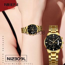 Otros relojes NIBOSI Reloj de cuarzo Relojes de mujer Relojes Brelet de acero inoxidable para mujer Reloj femenino Relogio Feminino Montre Femme J230728
