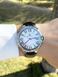 Autres montres PABLO RAEZ haut niveau luxe homme femmes montre mode en cuir véritable décontracté date amoureux cadeau horloge acier Relogio Masculino 231113