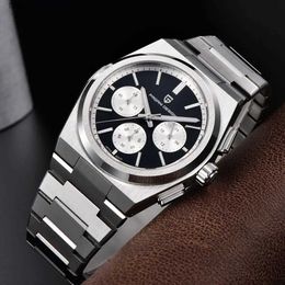 Autres montres PAGANI DESIGN 2023 NOUVEAU 1761 Noir Hommes Sports Quartz es Acier inoxydable Plongée AR Revêtement Saphir Étanche Q240118