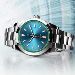 Autres montres PAGANI DESIGN Green Glass Men s Mechanical Luxury Sapphire Automatic Watch For Men NH35A Horloge en acier inoxydable 2023 230725