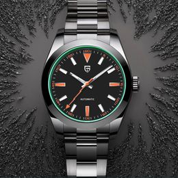 Otros relojes PAGANI DESIGN Green Sapphire Glass Men s Mechanical Luxury Automatic Watch Men NH35A Acero inoxidable Diving Sports Clock 230703