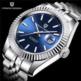 Other Watches PAGANI DESIGN Men Mechanical Watch Luxury Automatic Sport Stainless Steel 100M Waterproof for 230816