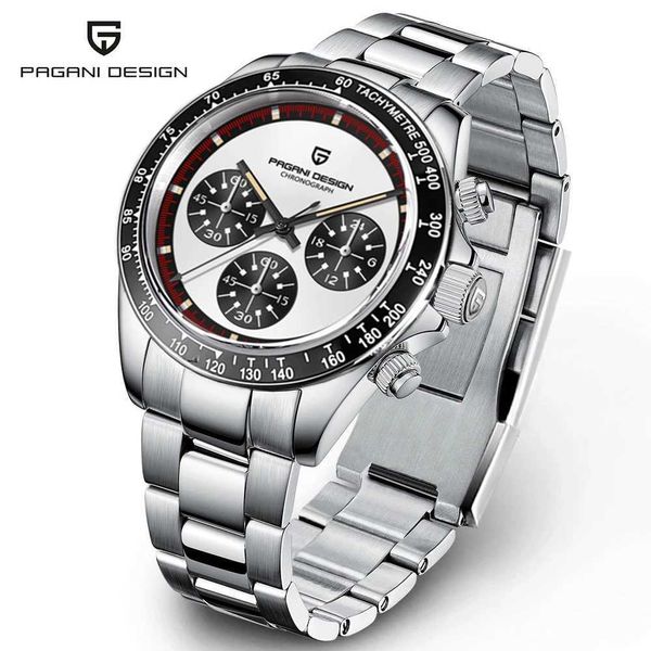 Autres montres PAGANI Design Nouveau Classique Hommes Montre À Quartz Bague En Céramique En Acier Inoxydable Montre Étanche De Luxe Verre Saphir Time Code Montre J240131