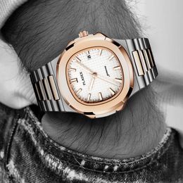 Otros relojes Pladen Luxury Men's Ginebra Ginebra Fashion Designer Watch 30m Implay de alta calidad Calendario informal 230816