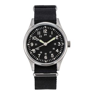 Autres montres QM Mens Waterproo Watch100Meter Classica US American113A Aviation Pilote militaire Forces spéciales SM8023A sans J240131