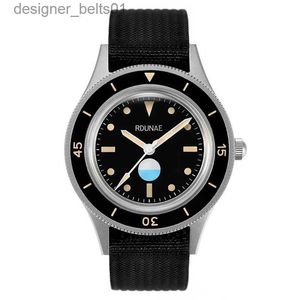 Autres montres RDUNAE Automatique Mécanique Cinquante Recherche Plongée TR900 Rétro Lumineux Barracuda Pot Couvercle GlassL231122