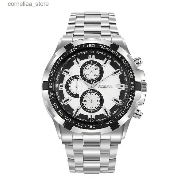 Otros Relojes Relogio Masculino Rosra es Mens Business Steel es Dial Decorativo Cuarzo Deportivo es Cheap Things Y240316