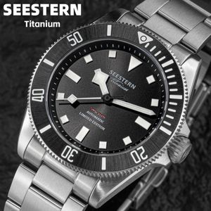 Other Watches SEESTERN Diver Watch for Men Automatic Mechanical Wristwatch NH38 Movement Sapphire Glass 20ATM Waterproof Luminous 230703