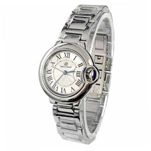 Andere horloges verkopen topkwaliteit dameshorloges heren dames Relogio zilver luxe staal mode blauwe ballon polshorloge Reloj Mujer 231113