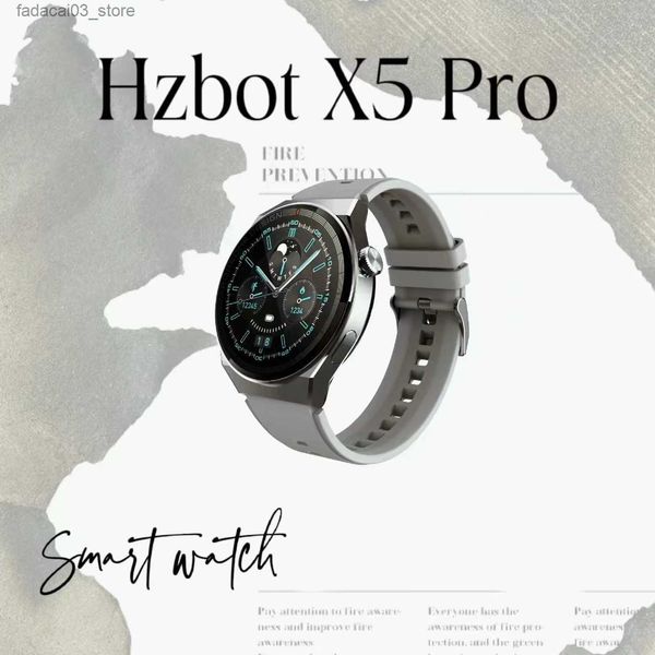 Autres montres Smart Bluetooth Fréquence cardiaque IP67 Étanche Mens Plein écran tactile Sport Fitness Hzbot Version mondiale pour AndroidIOS Q240118