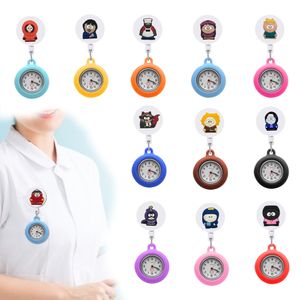 Andere horloges Southern Park Clip Pocket Nurse Watch op Sile Broche FOB Medical voor verpleegkundigen Rapel Drop levering OTQF0