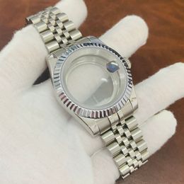 Andere horloges Roestvrijstalen horlogekast Datejust Style 39mm voor NH35 NH36 4R35 36 7S26 Uurwerk Saffierkristal met vergrootglas Jubileumband 230725
