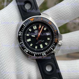 Autres montres STEELDIVE Nouveauté SD1970C Cadran noir avec bordure en céramique super brillant NH35 automatique 200 mètres ceinture de plongée boucle givrée T240329