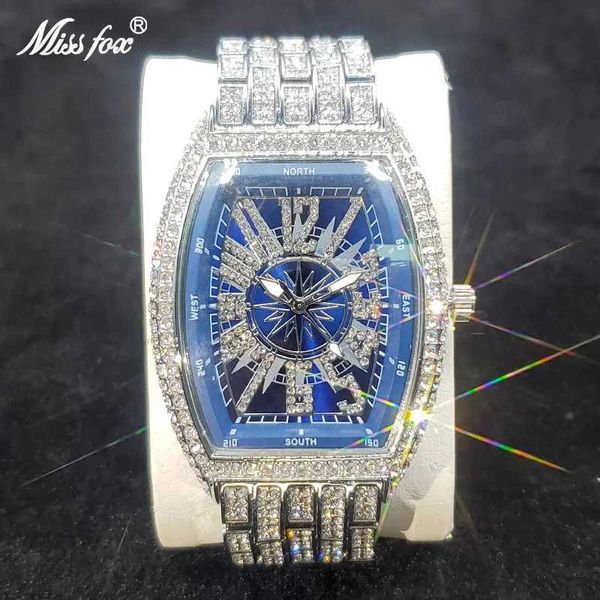 Otros relojes Reloj de hombre de lujo de primeras marcas Reloj de cuarzo personalizado con diamantes de imitación Moda Hip Hop Ice Out Reloj de pulsera masculino Mejor producto de venta J240131