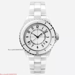 Andere horloges Topluxe merk originele kwaliteit keramische band diamanten horloge voor dames kalender wijzerplaat 33 mm of 38 mm damesmode quartz horloge 231118