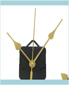 Autres montres Horloges Watchomes Kit de mouvement de quartz bricolage Black Clock Assories Mécanisme de fuseau RÉPARATION avec des ensembles de mains Drop Deve