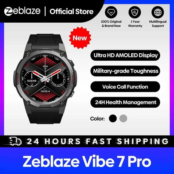 Autres montres Zeblaze Vibe 7 Pro Écran AMOLED intelligent de 1,43 pouces Appels téléphoniques haute fidélité pour une durabilité de qualité militaire Q240301
