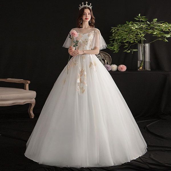 Autres robes de mariée robe de bal fleurs dentelle broderie applique robe de mariée Pastrol robes de mode robes de NoviaAutre